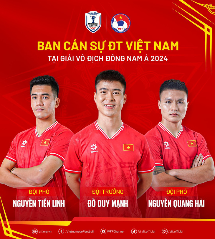 Duy Mạnh làm đội trưởng tuyển Việt Nam ở ASEAN Cup 2024 - Ảnh 1.