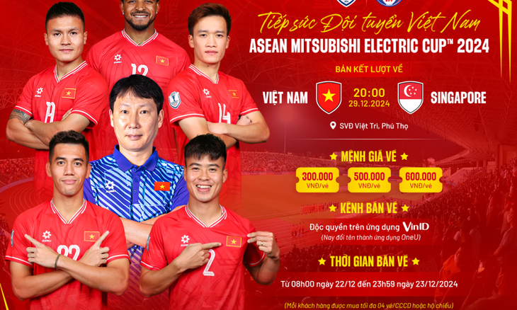 Vé xem đội tuyển Việt Nam tại bán kết ASEAN Cup 2024 đã bán hết - Ảnh 1.